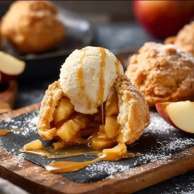 Air Fryer Apple Pie Bombs 5 Air Fryer Apple Pie Bombs fresh out of the air fryer, golden and crispy.