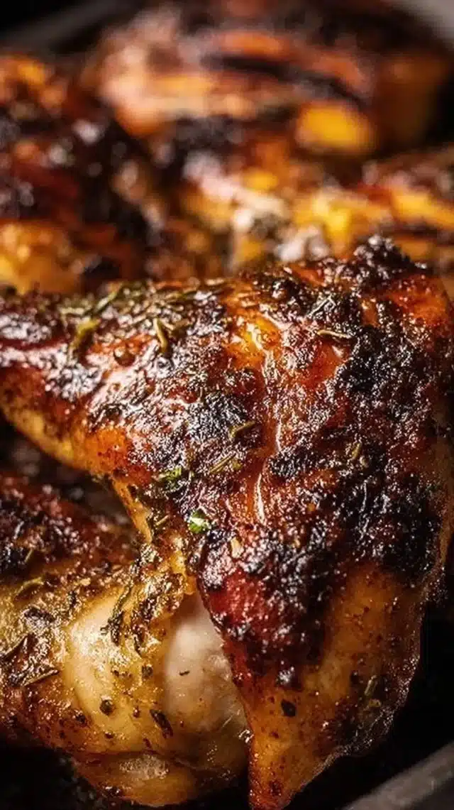 Delicious barbecued chicken cooked by a firefighter, showcasing smoky flavor and grill marks.