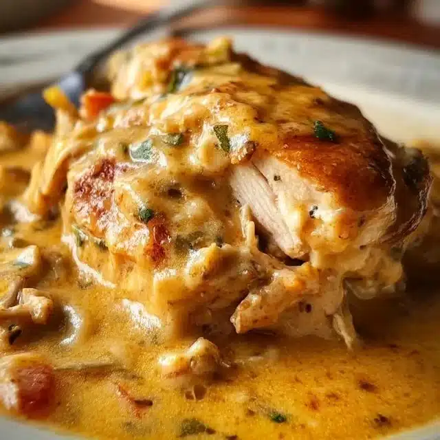 Crock Pot Ranch Chicken Recipe with seasonings and vegetables