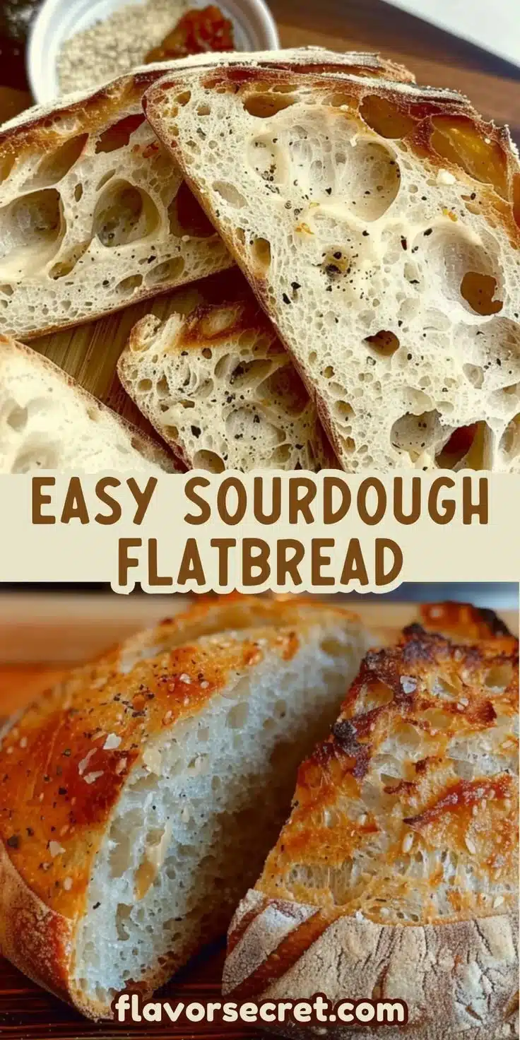 Black Pepper Parmesan Sourdough Flatbread Dinner 2 Black Pepper Parmesan Sourdough Flatbread served on a wooden board