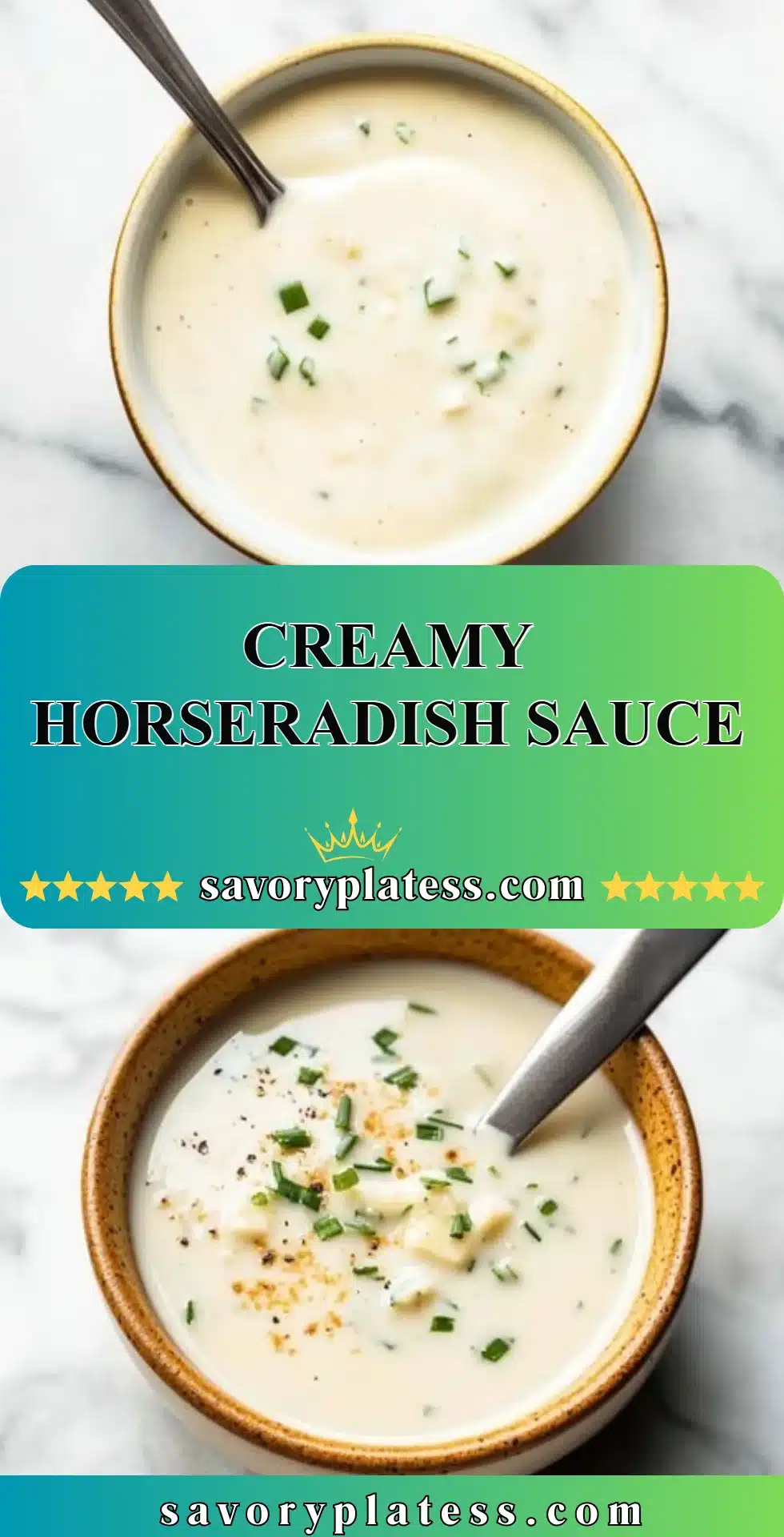 Creamy Horseradish Sauce 2 Creamy horseradish sauce in a bowl, ready to enhance your favorite dishes.
