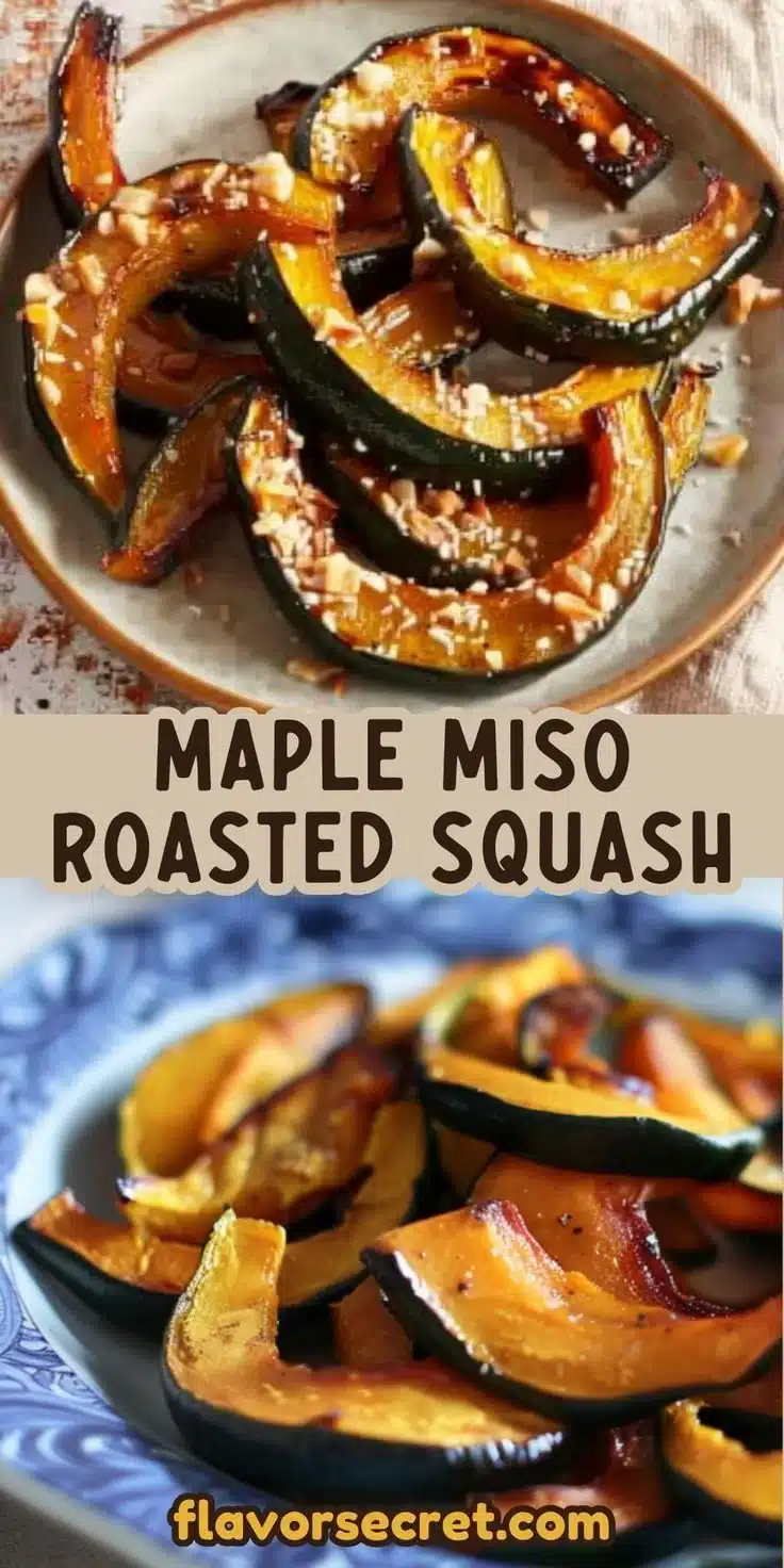 Maple Miso Roasted Winter Squash Platter 2 Delicious Maple Miso Roasted Winter Squash Platter served on a rustic table