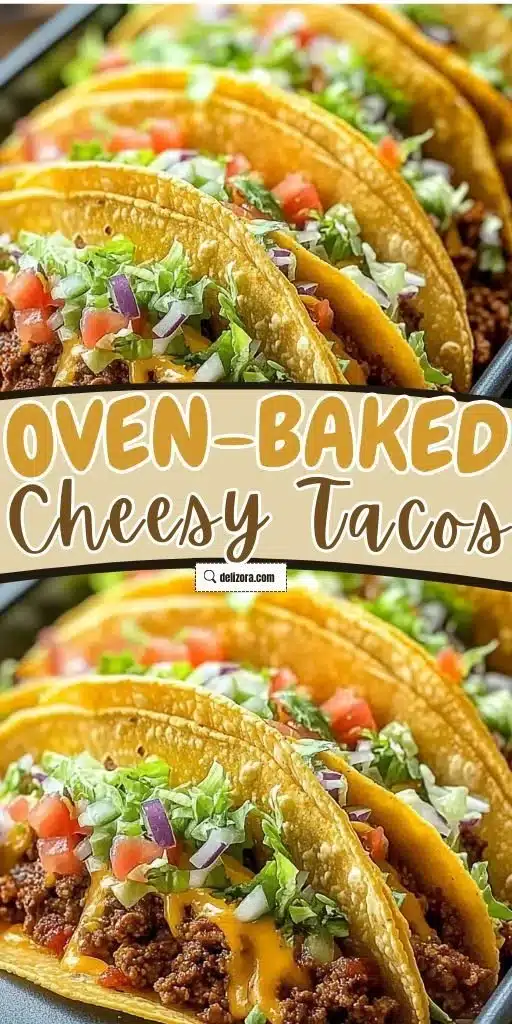 Oven-baked cheesy tacos served on a plate, crispy and golden brown